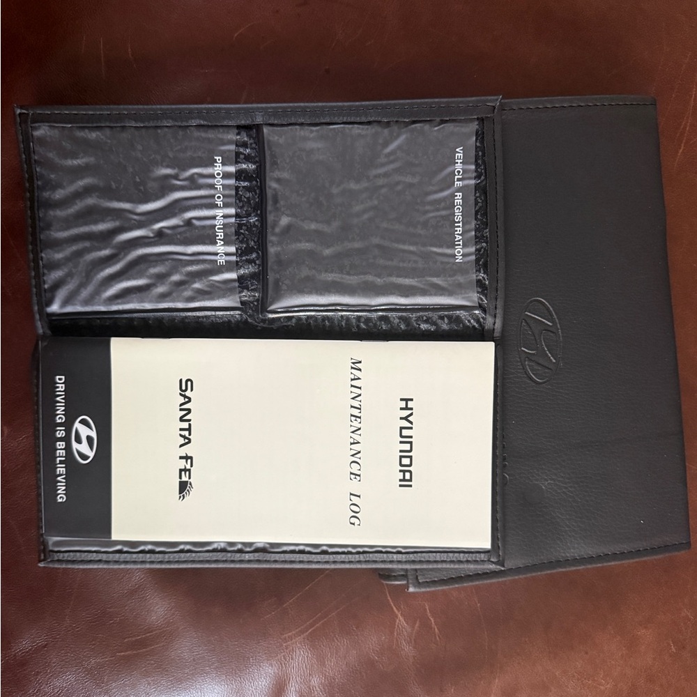Hyundai Black Leather Owners Manual and Document Holders - Picture 4 of 4